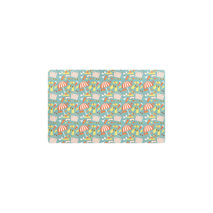 Beach Scene Pattern Print Design 02 Kitchen Mat
