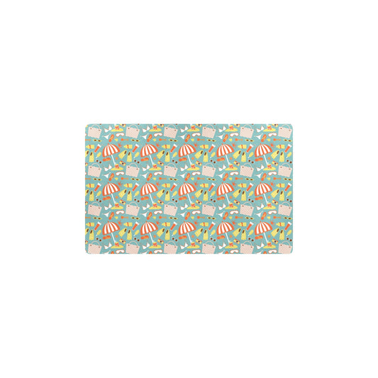 Beach Scene Pattern Print Design 02 Kitchen Mat