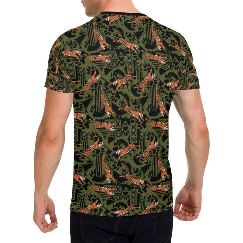 Tiger Pattern Print Design LKS303 Men's All Over Print T-shirt