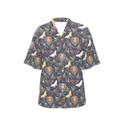 Dragonfly Print Design LKS404 Women's Hawaiian Shirt