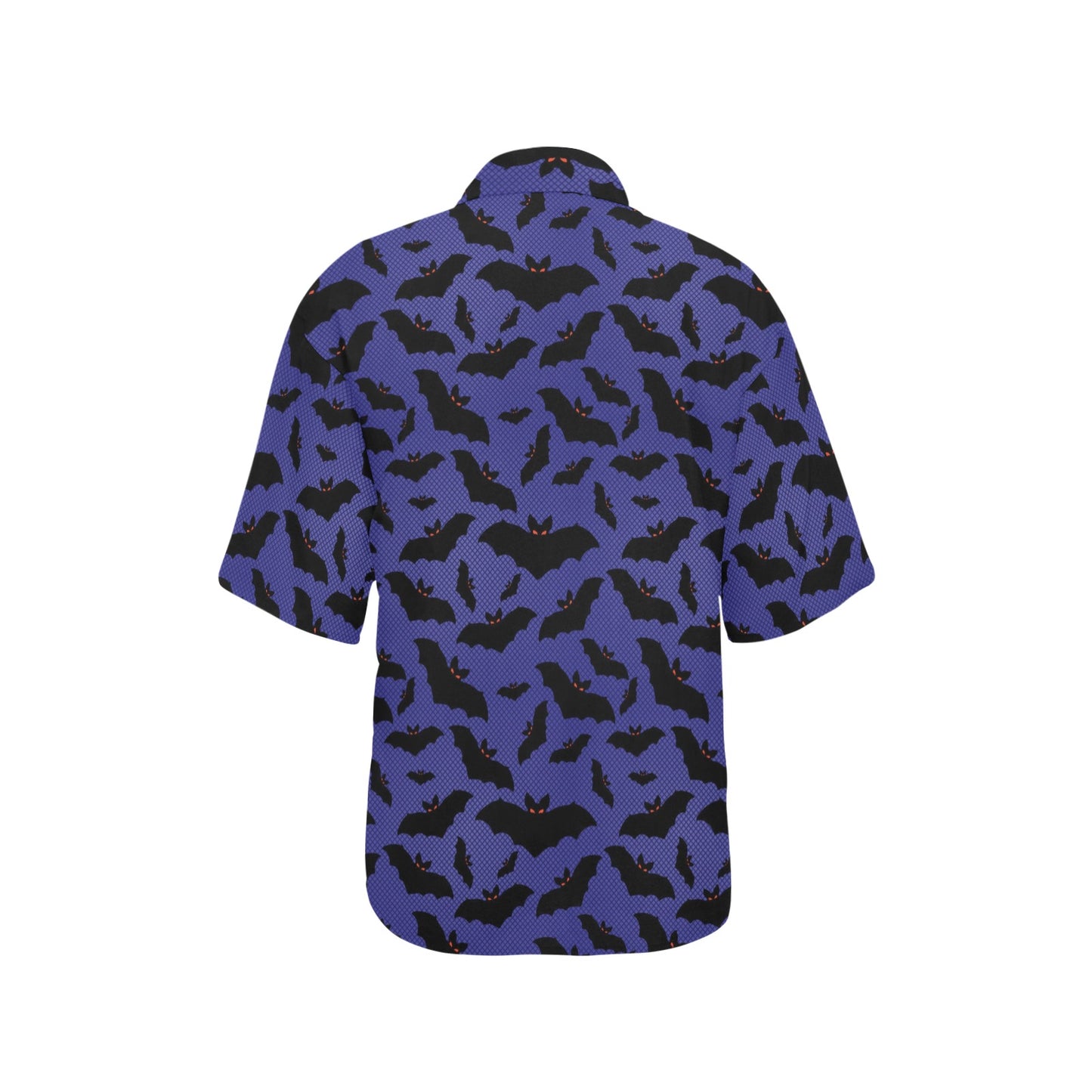 Bat Halloween Pattern Print Design 02 Women's Hawaiian Shirt