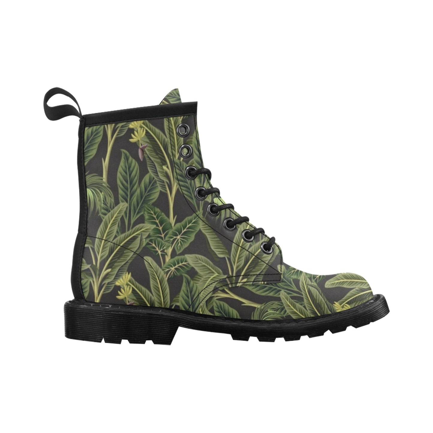 Banana Leaf Pattern Print Design BL04 Women's Boots