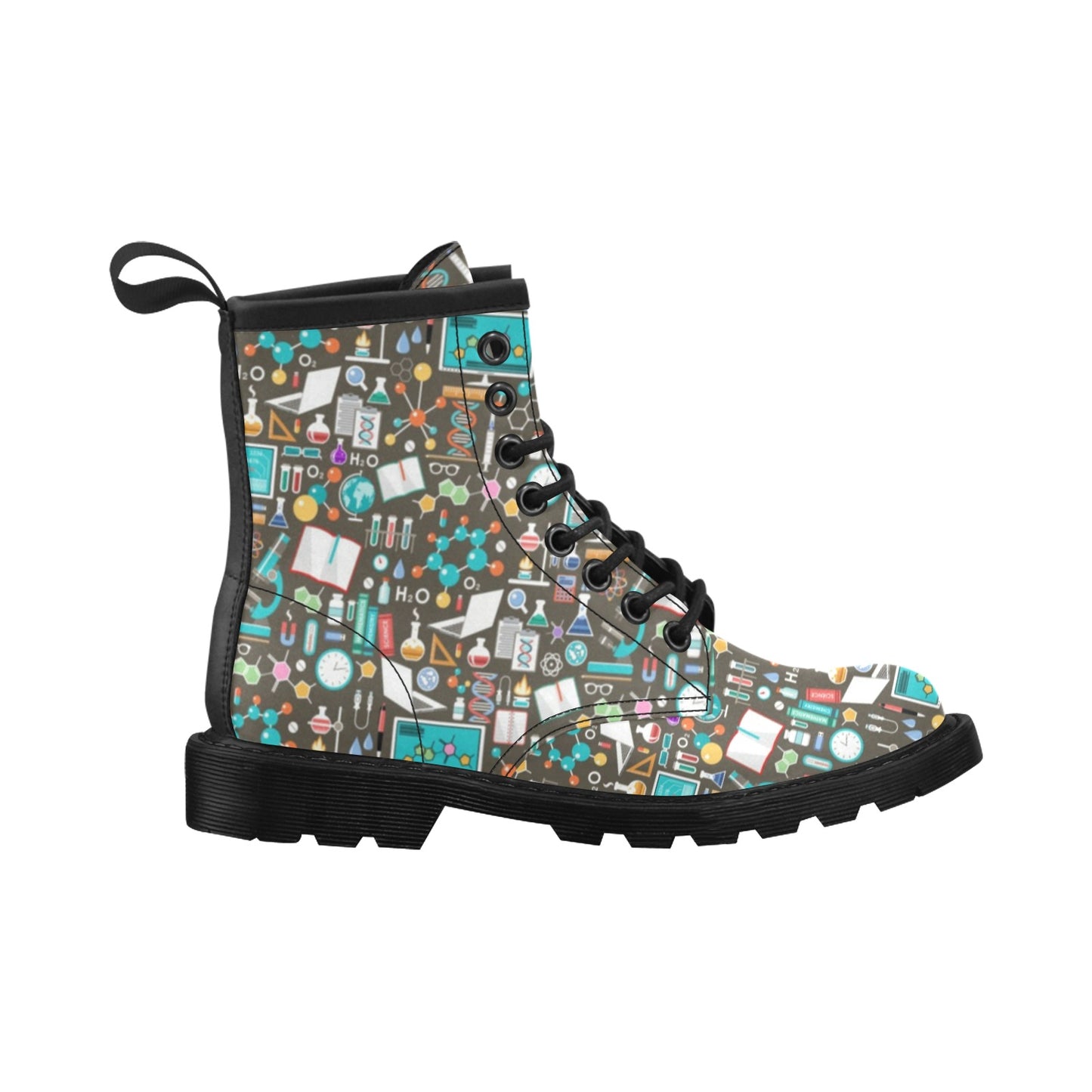 Science Print Design LKS303 Women's Boots