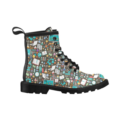 Science Print Design LKS303 Women's Boots