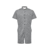 Elm Leave Grey Print Pattern Men's Romper