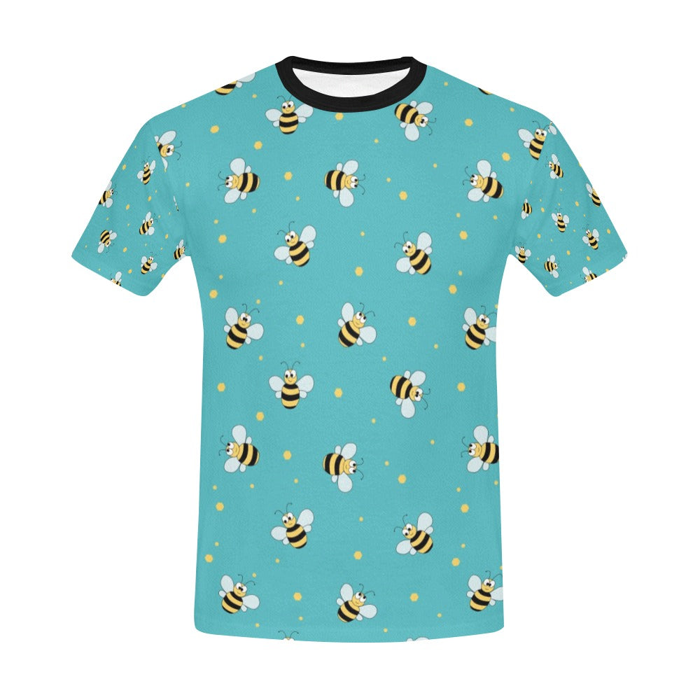 Bee With Dot Print Design LKS309 Men's All Over Print T-shirt