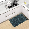 Sun Moon Magic Design Themed Print Kitchen Mat