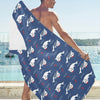 Sea Lion Print Design LKS403 Beach Towel 32" x 71"