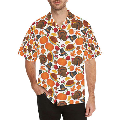 Thanksgiving Print Design LKS304 Men's Hawaiian Shirt
