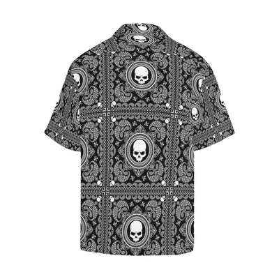 Bandana Skull Print Design LKS303 Men's Hawaiian Shirt