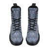 Leopard Blue Skin Print Women's Boots