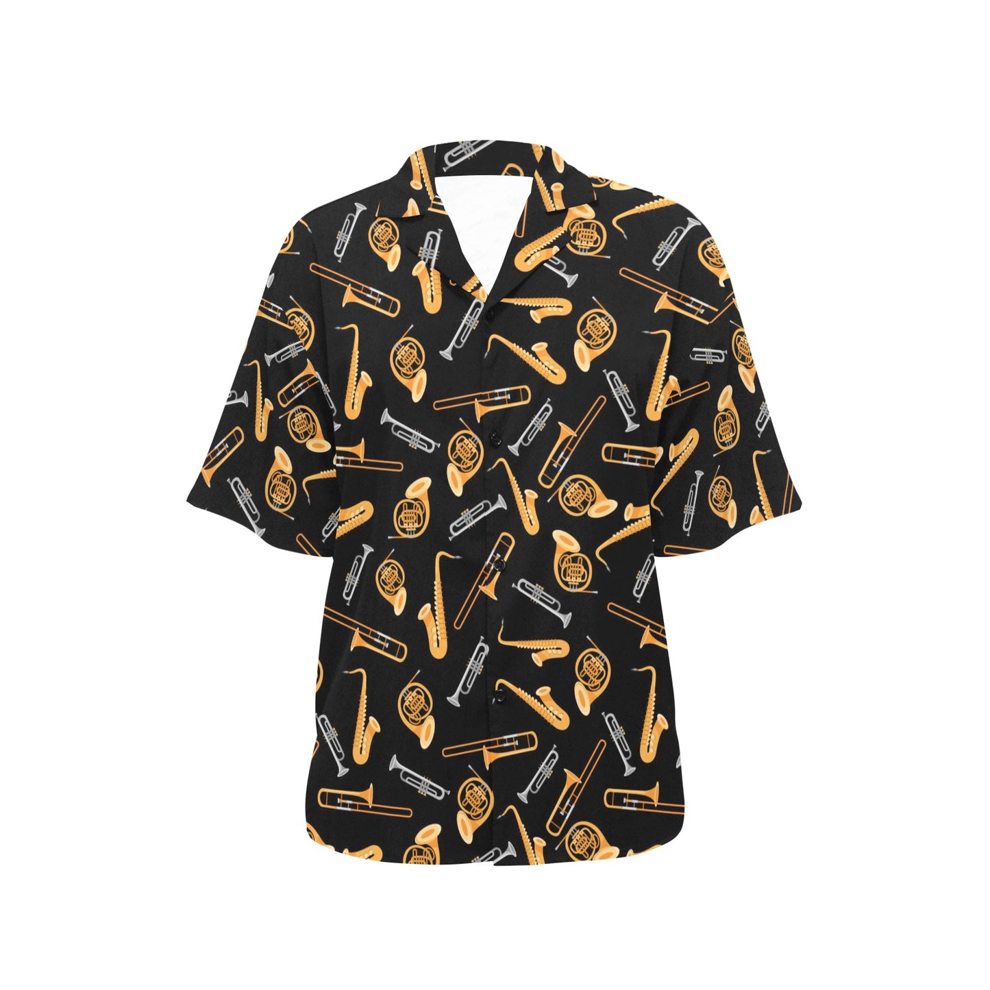 Saxophone Print Design LKS403 Women's Hawaiian Shirt