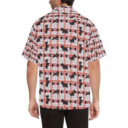 Scottish Terriers Print Design LKS3014 Men's Hawaiian Shirt