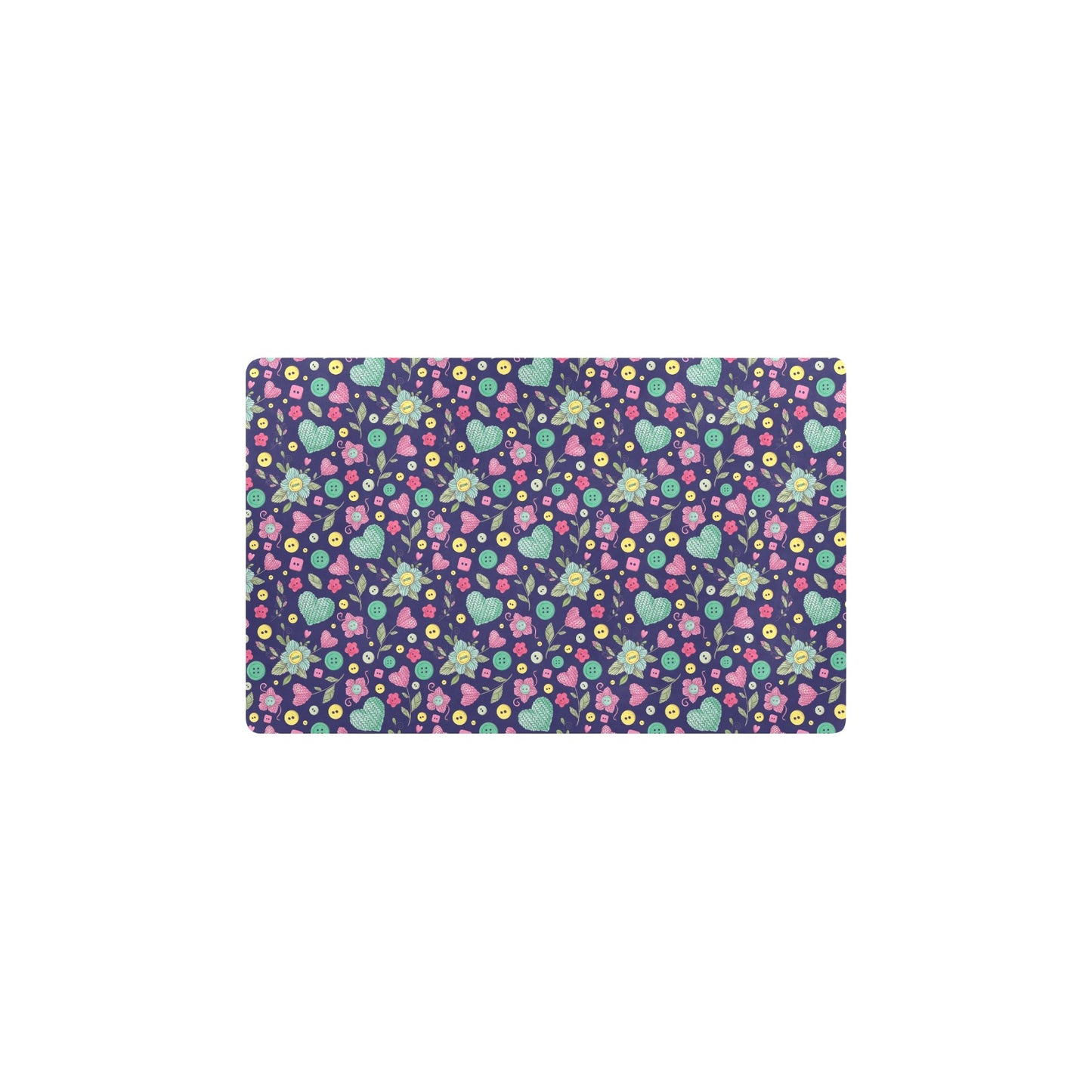Crochet Pattern Print Design 02 Kitchen Mat