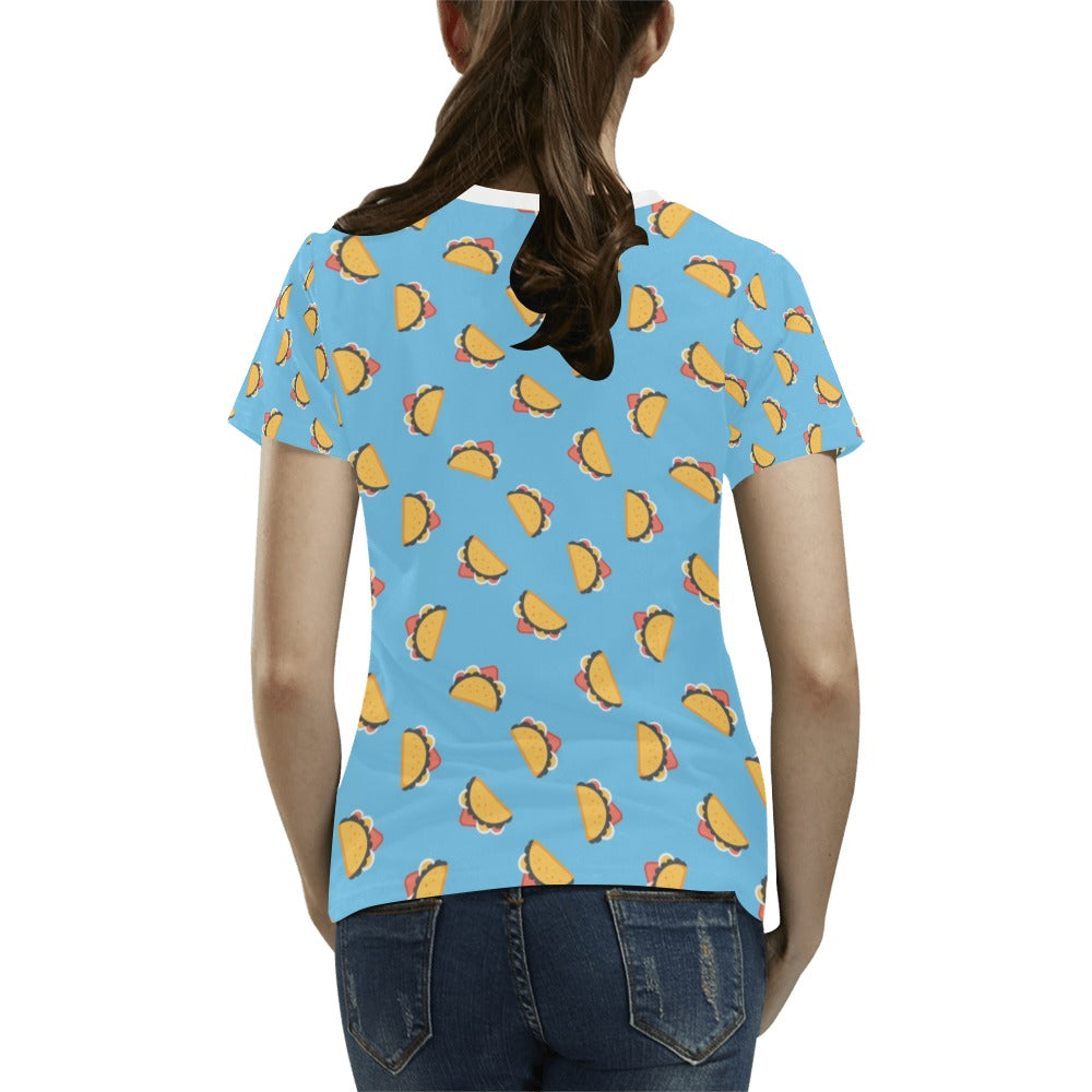 Taco Print Design LKS301 Women's  T-shirt