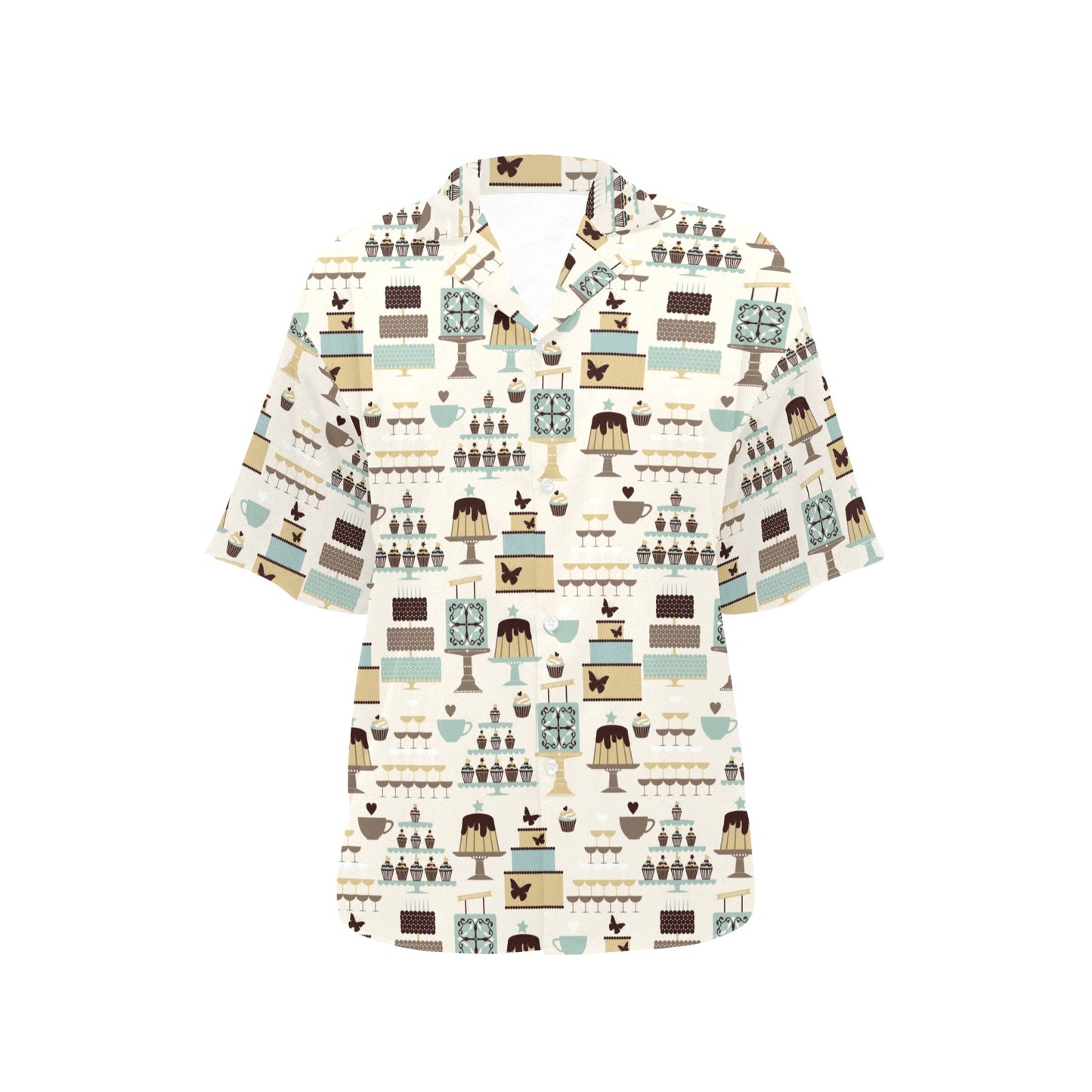 Cake Pattern Print Design 02 Women's Hawaiian Shirt