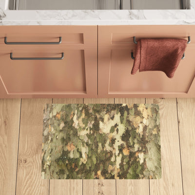 Camo Realistic Tree Texture Print Kitchen Mat