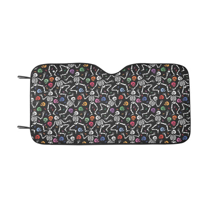 Skeleton Print Design LKS307 Car front Windshield Sun Shade