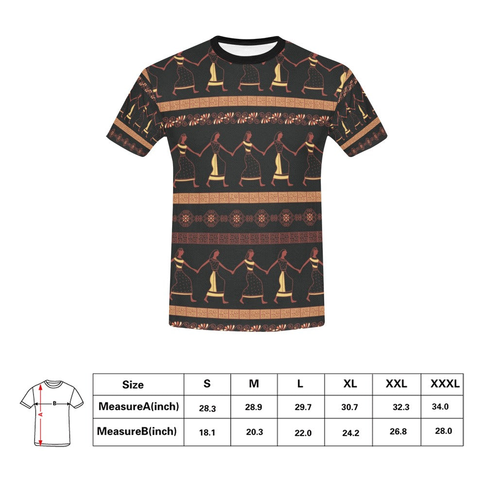 Ancient Greek Human Print Design LKS306 Men's All Over Print T-shirt