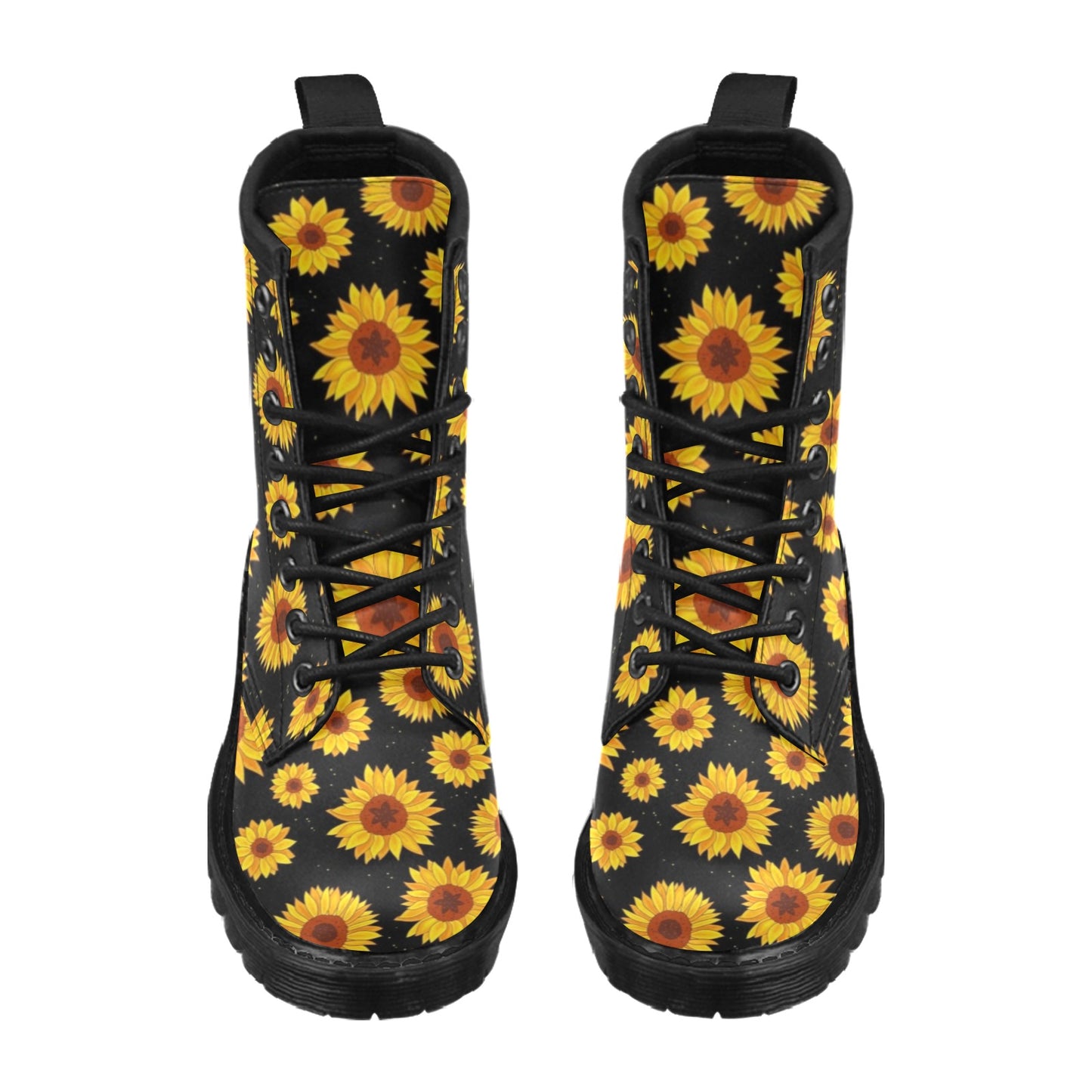 Sunflower Pattern Print Design SF09 Women's Boots