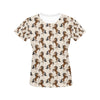 Horse Print Design LKS308 Women's  T-shirt