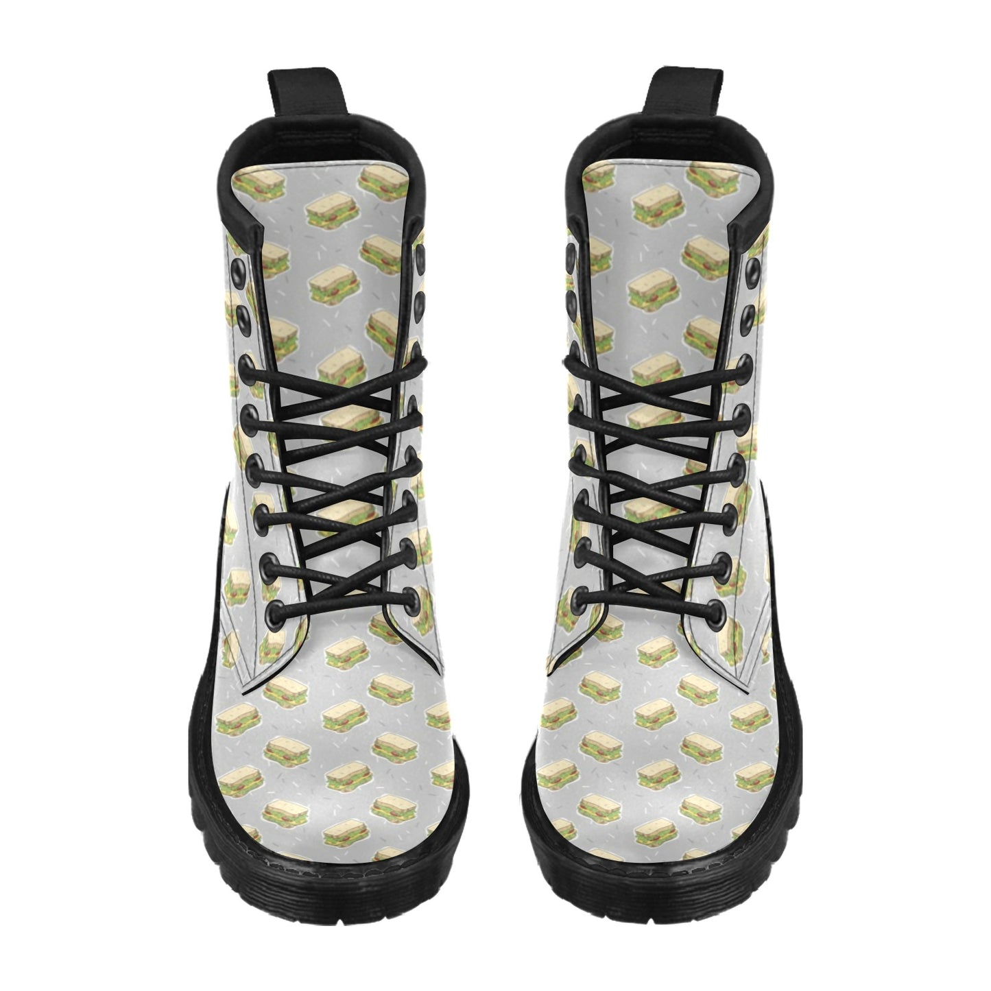 Sandwich Print Design LKS304 Women's Boots