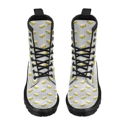Sandwich Print Design LKS304 Women's Boots
