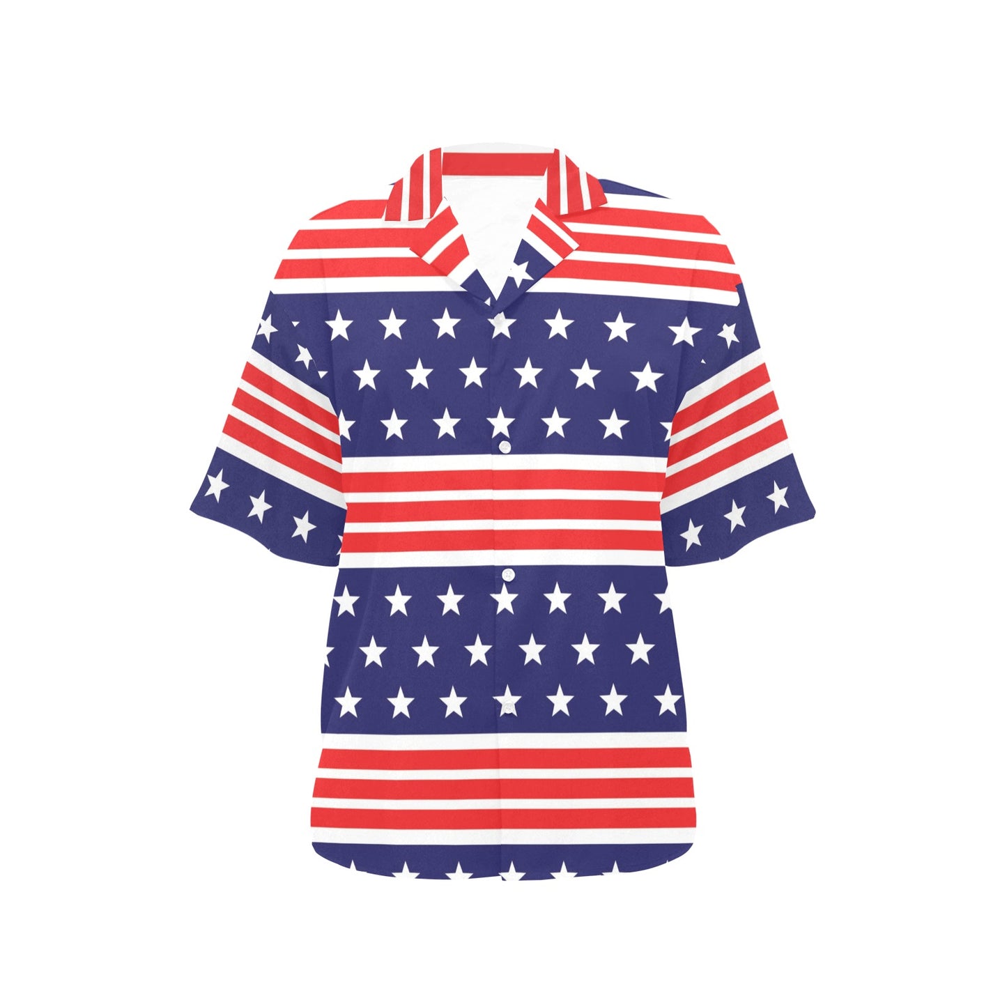 Patriotic Pattern Print Design A04 Women's Hawaiian Shirt