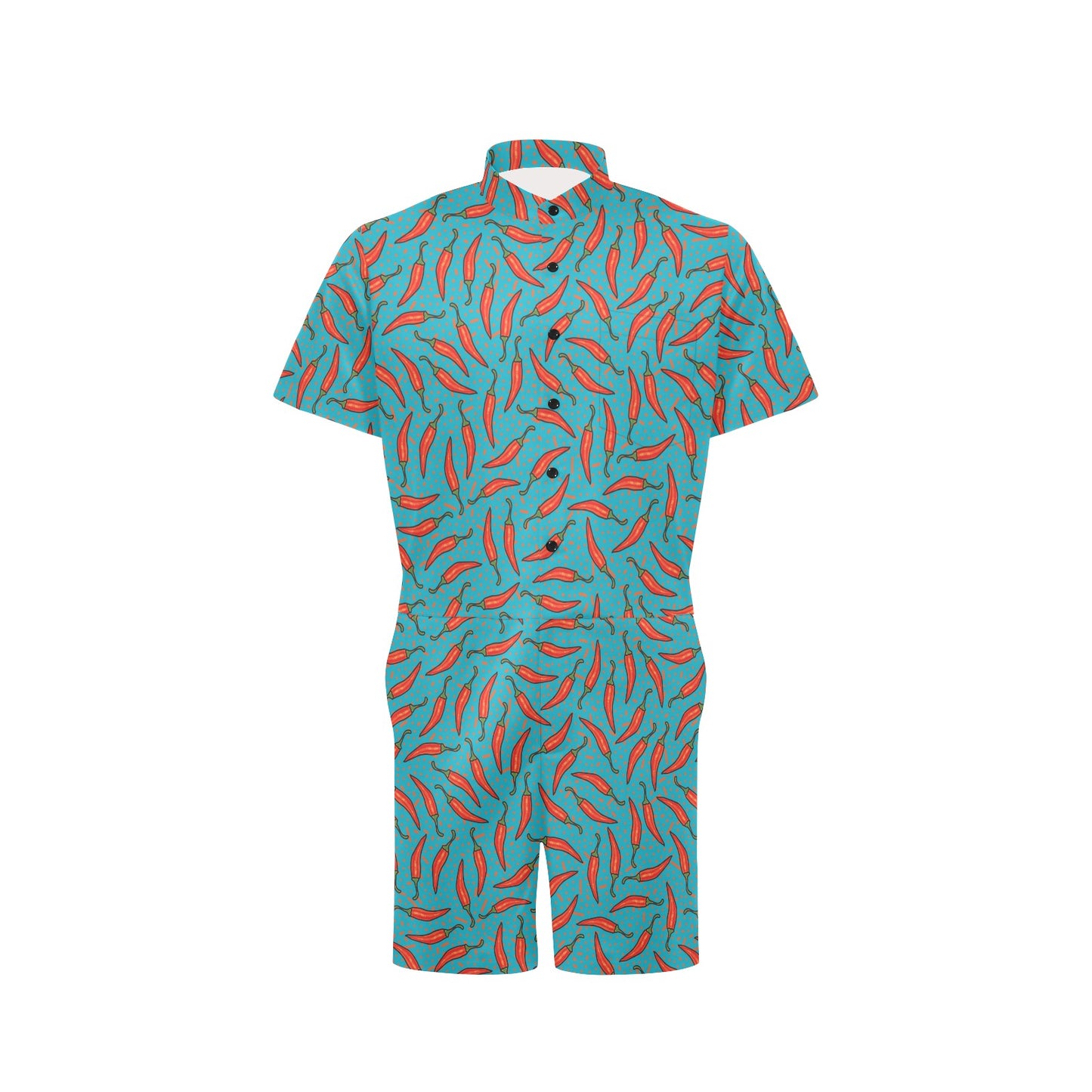 Chilli Pepper Pattern Print Design 05 Men's Romper