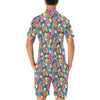 Hibiscus Print Design LKS3010 Men's Romper