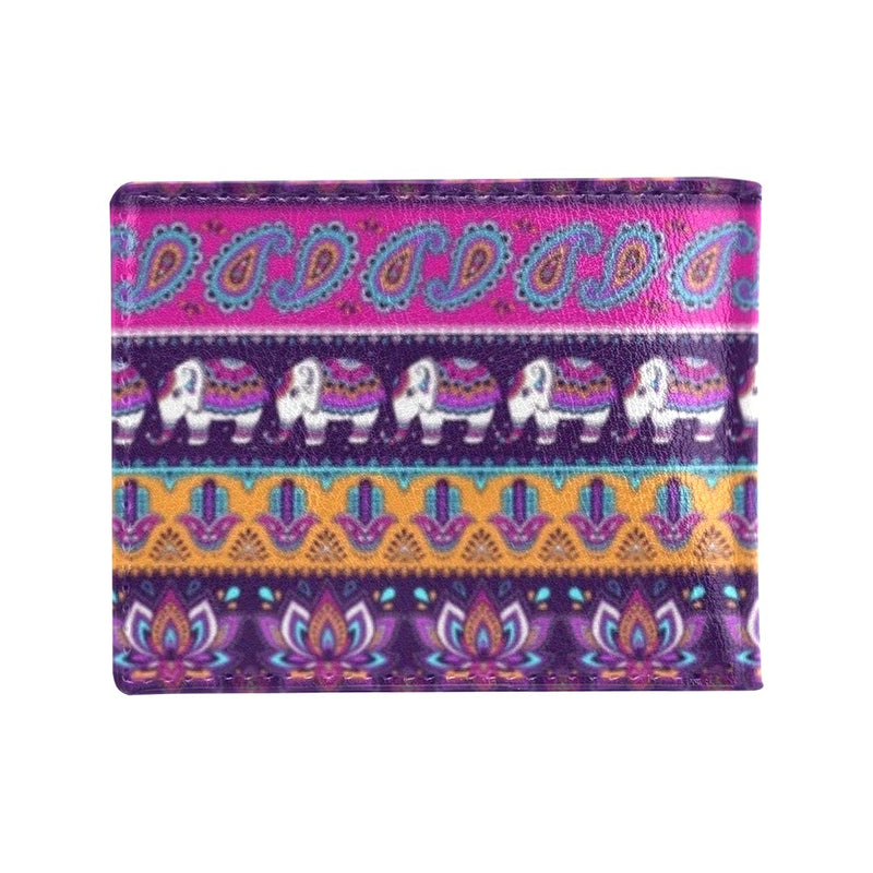 Boho Indian Style Pattern Men's ID Card Wallet