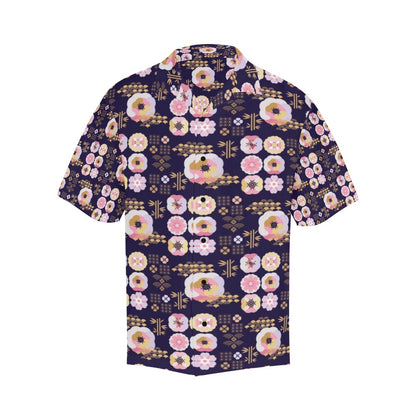 Sakura Japan Style Print Design LKS302 Men's Hawaiian Shirt