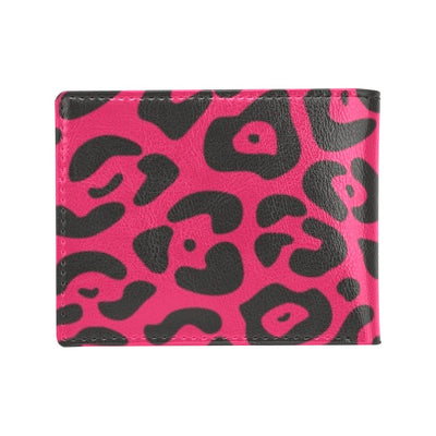 Cheetah Pink Print Pattern Men's ID Card Wallet