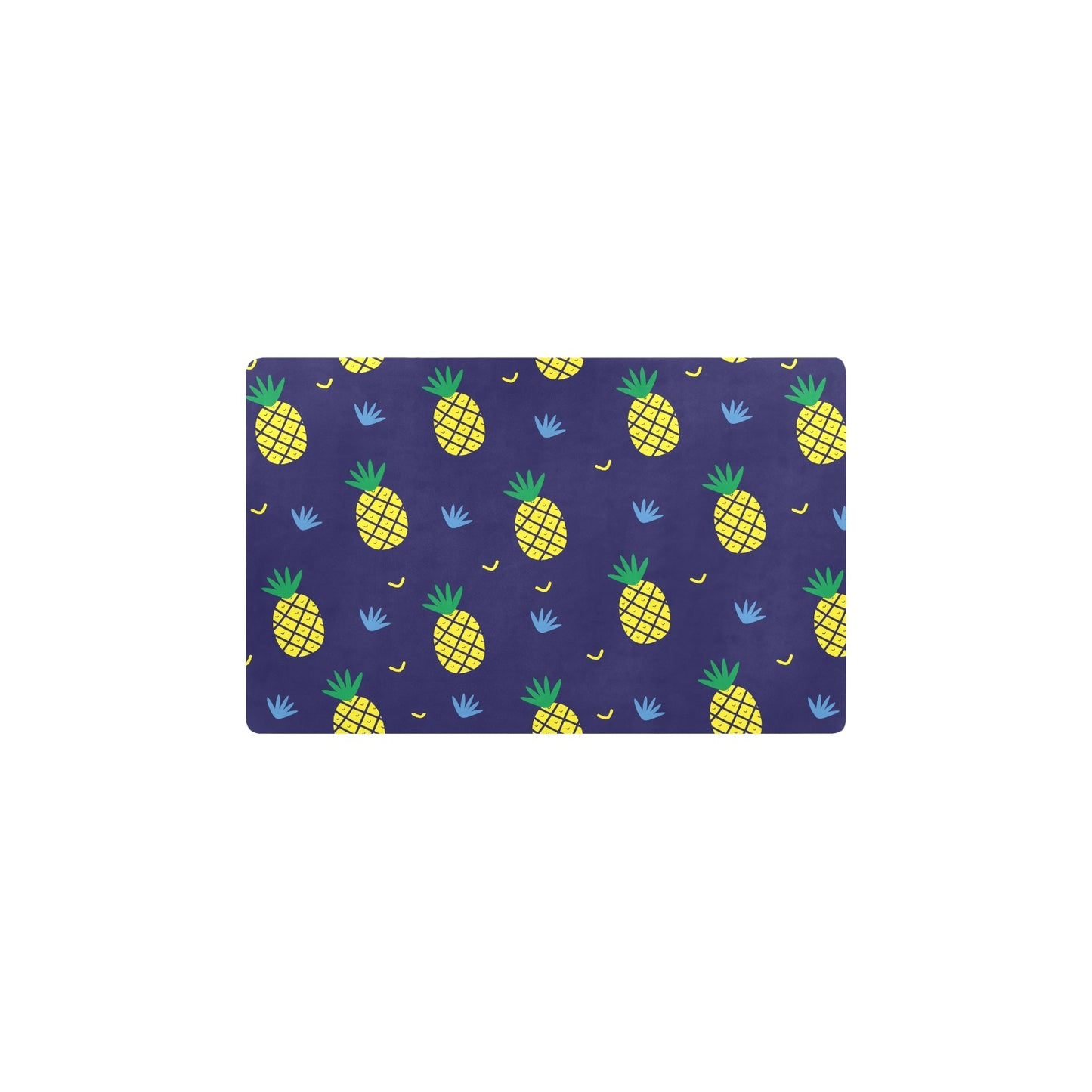 Pineapple Pattern Print Design A01 Kitchen Mat