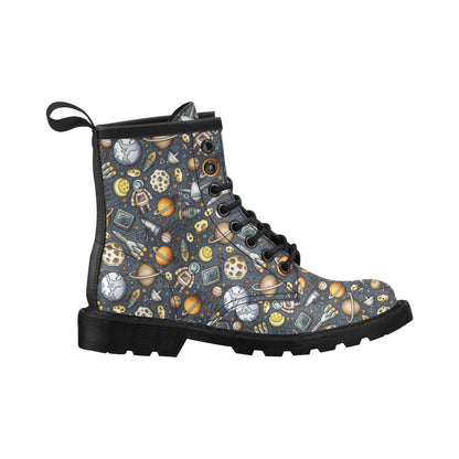 Space Pattern Print Women's Boots