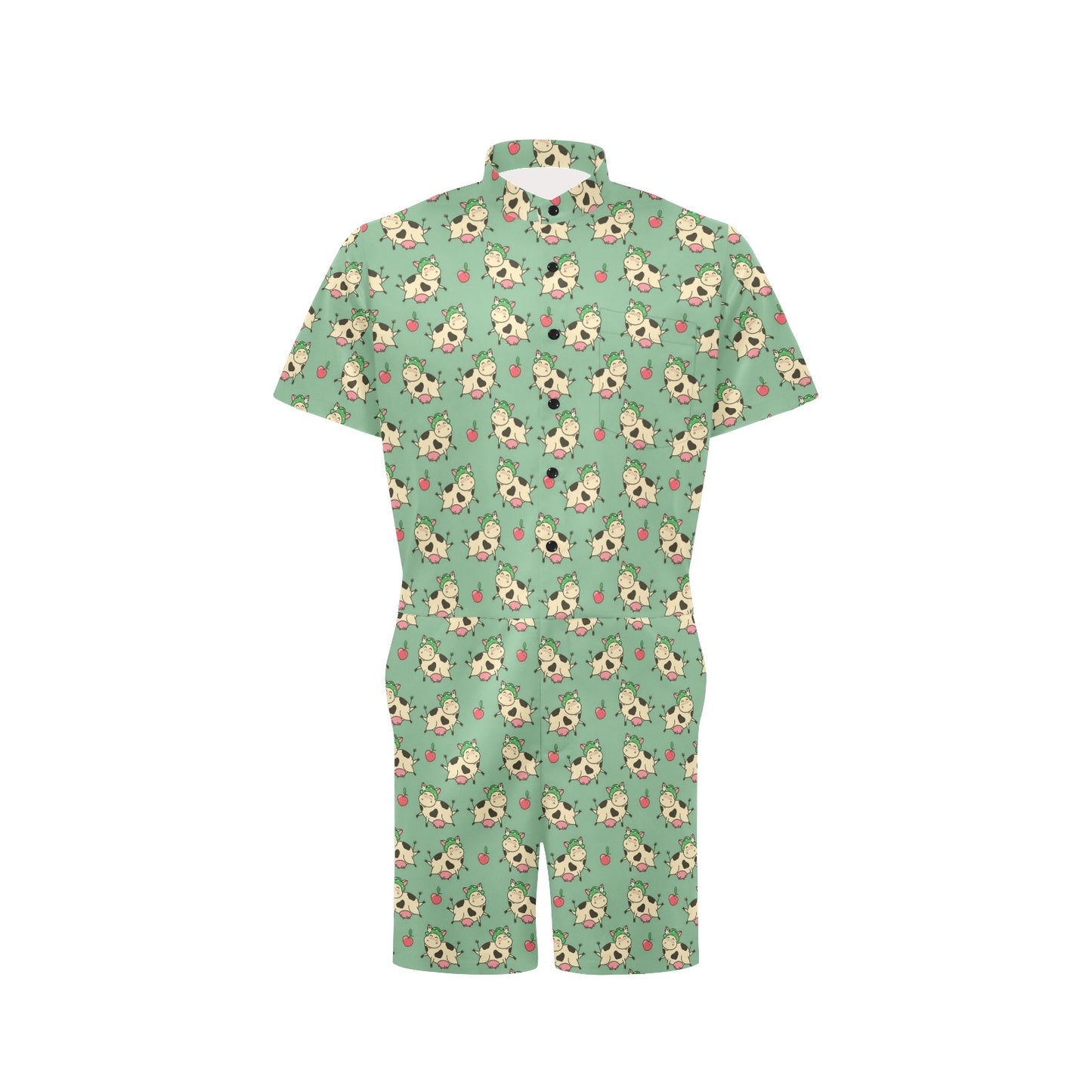 Cattle Print Design LKS402 Men's Romper