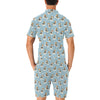 Beagle Pattern Print Design 02 Men's Romper