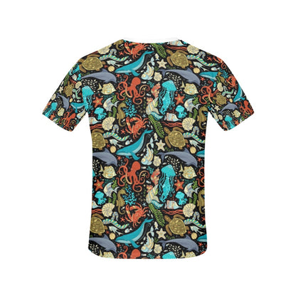 Underwater Animal Print Design LKS301 Women's  T-shirt