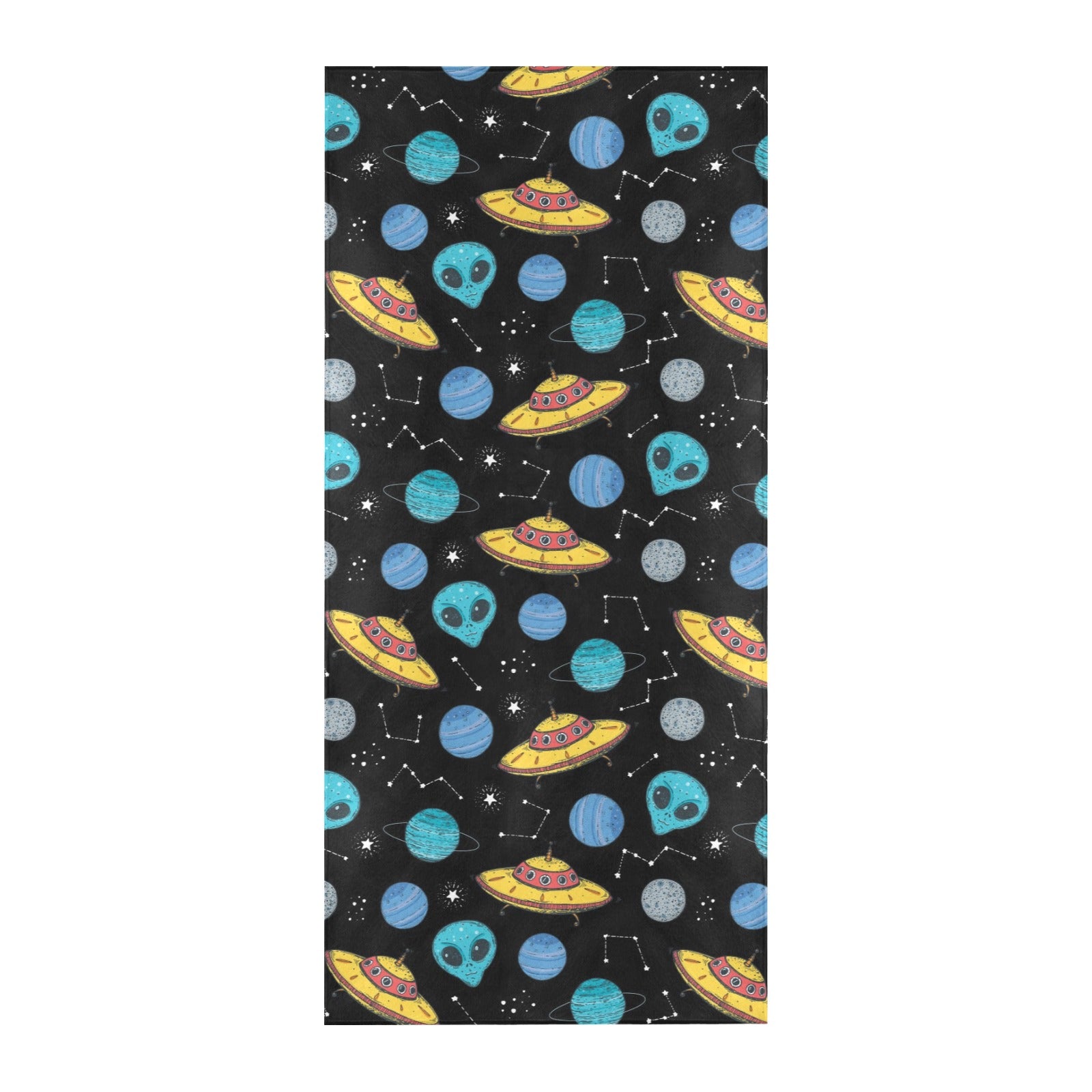 UFO Alien Print Design LKS306 Beach Towel 32" x 71"