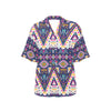 Pink Tribal Aztec native american Women's Hawaiian Shirt