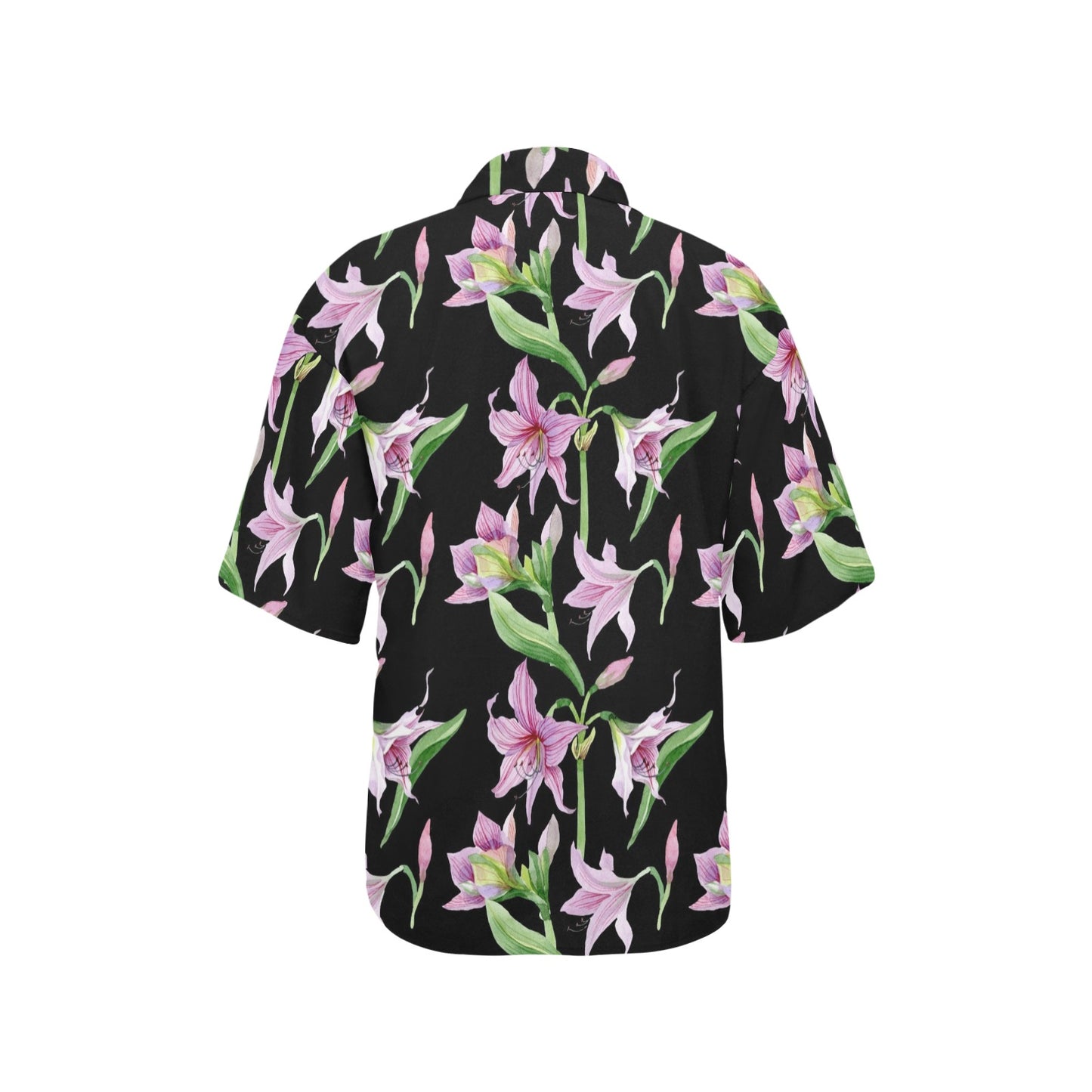 Amaryllis Pattern Print Design AL08 Women's Hawaiian Shirt