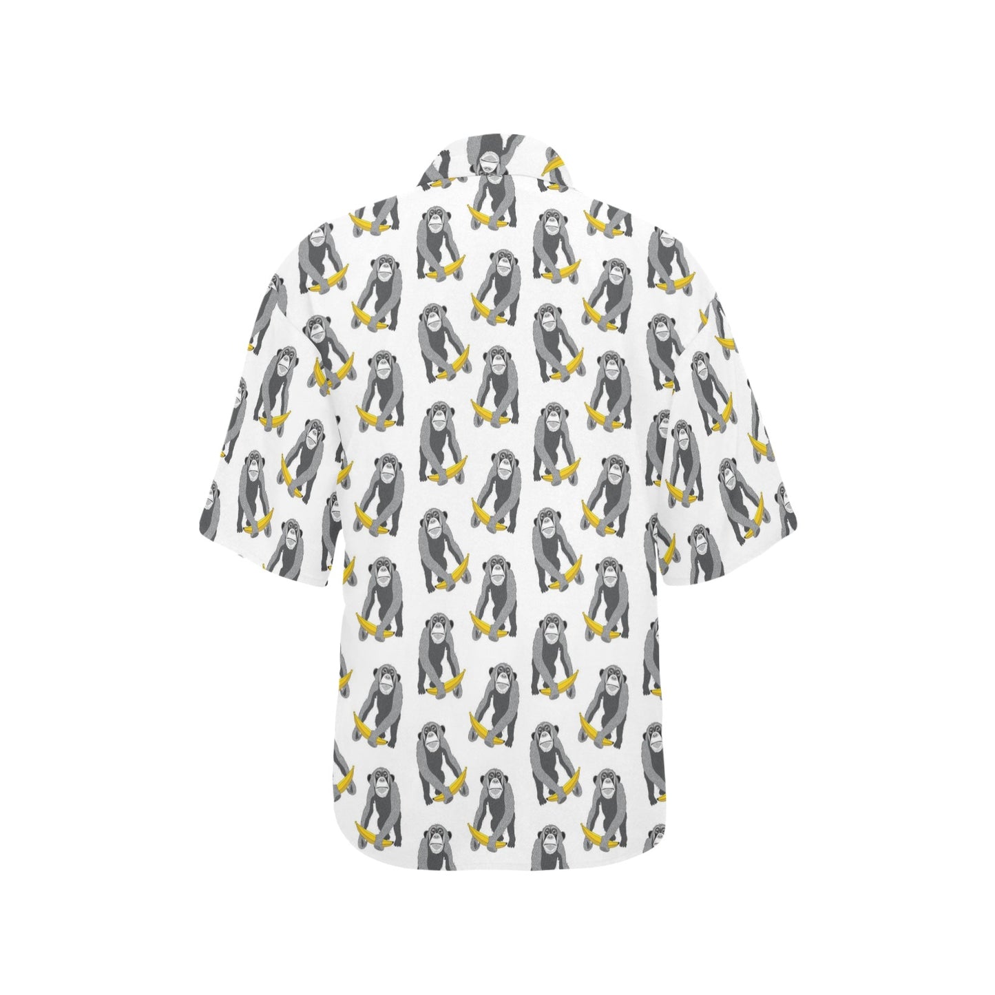 Chimpanzee Pattern Print Design 05 Women's Hawaiian Shirt