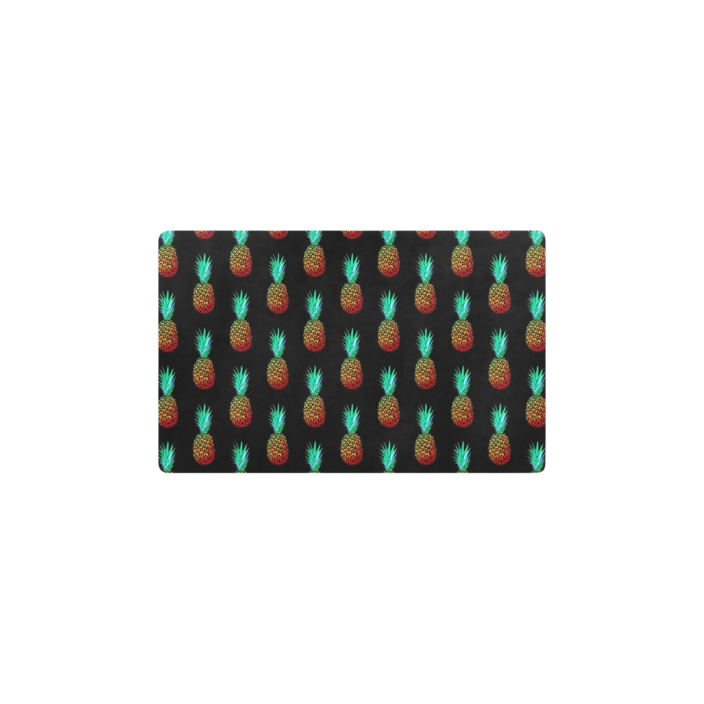Pineapple Pattern Print Design A05 Kitchen Mat