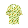 Agricultural Fresh Corn cob Print Pattern Women's Hawaiian Shirt