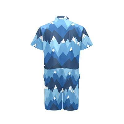 Mountain Pattern Print Design 04 Men's Romper