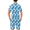 Hibiscus Pattern Print Design HB03 Men's Romper