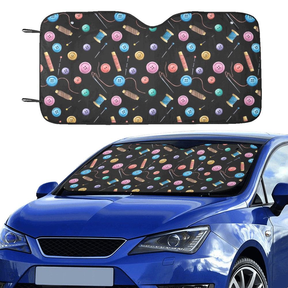 Sewing Print Design LKS309 Car front Windshield Sun Shade