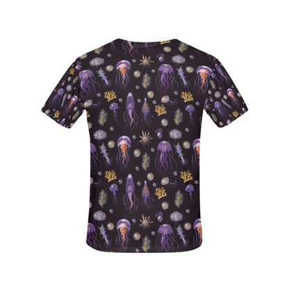Seaweed With Jelly Fish Print Design LKS305 Women's  T-shirt