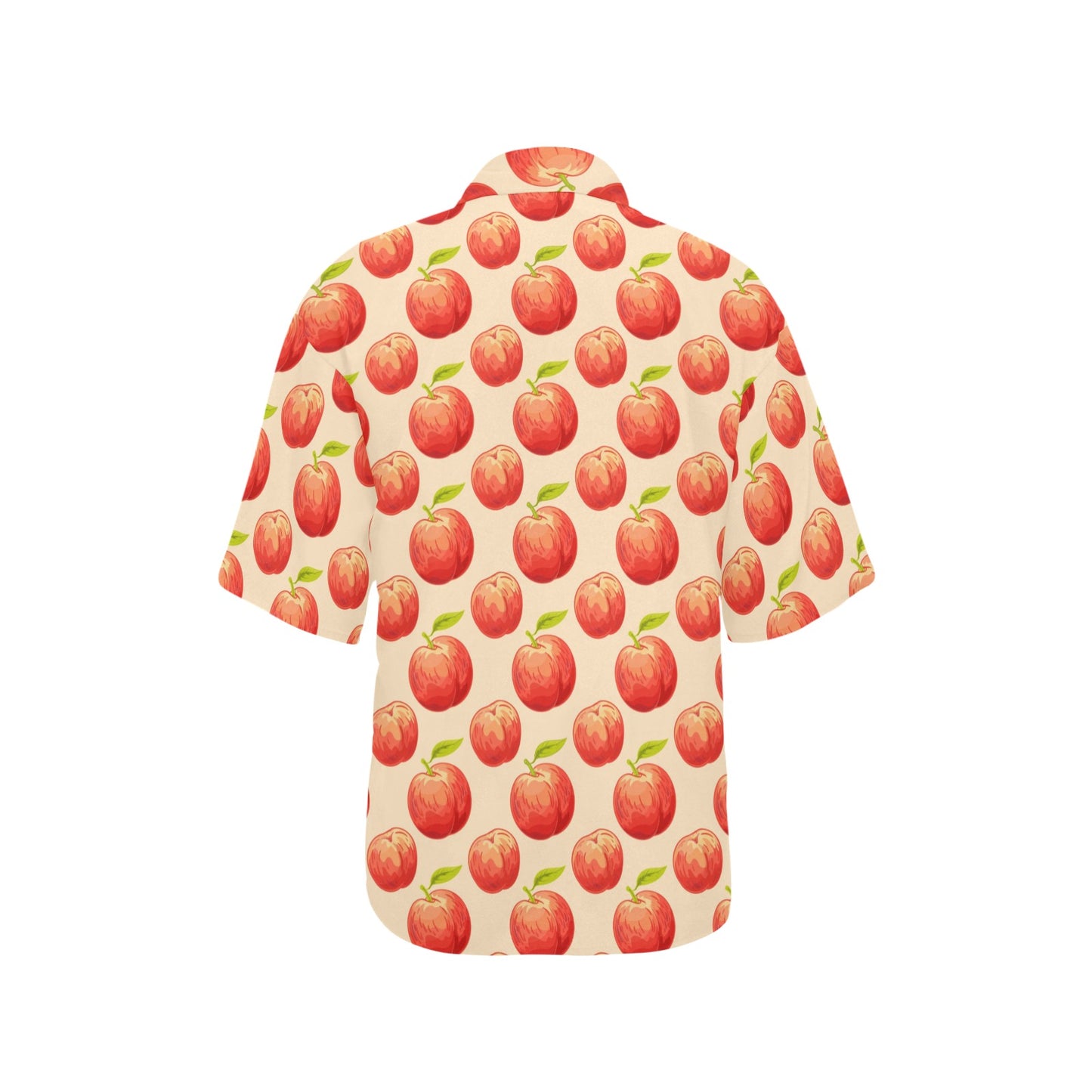 Peach Pattern Print Design A03 Women's Hawaiian Shirt