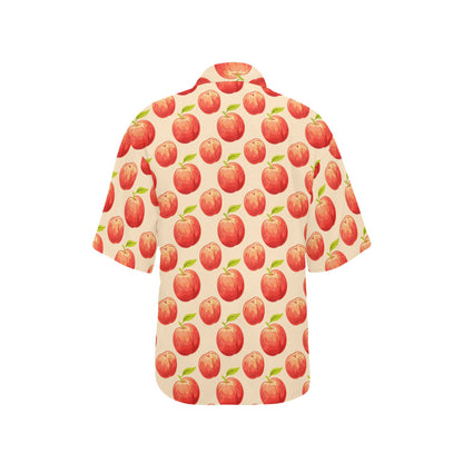 Peach Pattern Print Design A03 Women's Hawaiian Shirt
